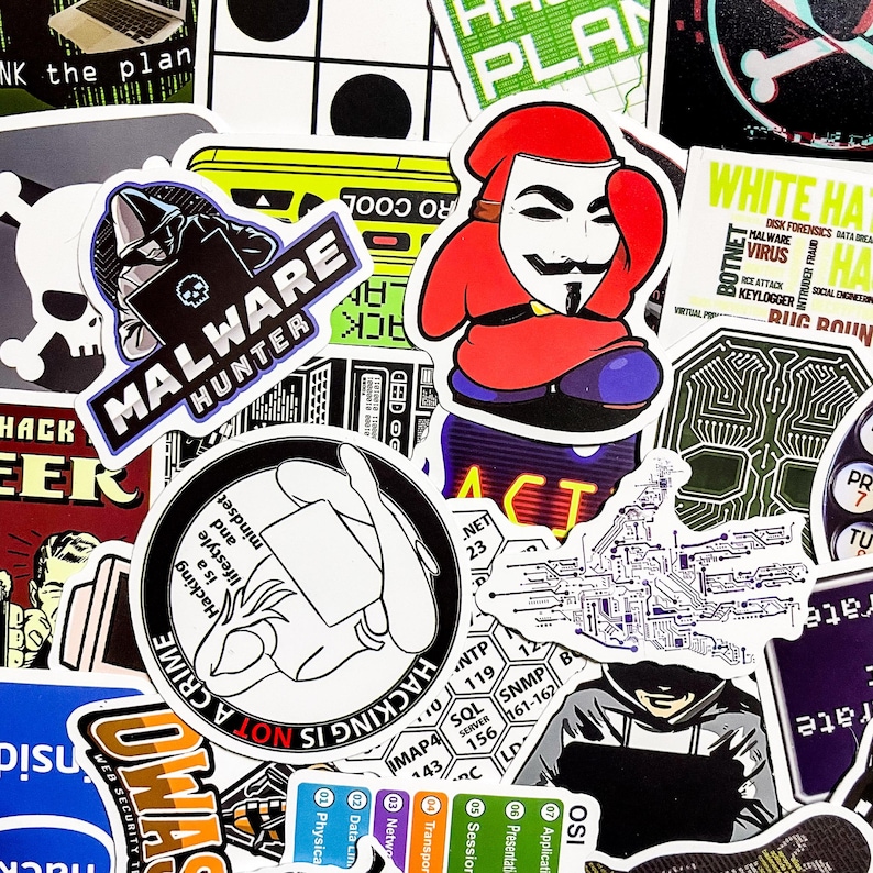 50PCS Hacker Terminal Quote Stickers, Cyberpunk Darknet Aesthetic ...