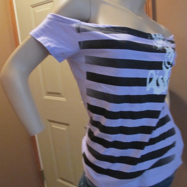 SALE - Social Distortion Off the Shoulder Top - M/L (1788)