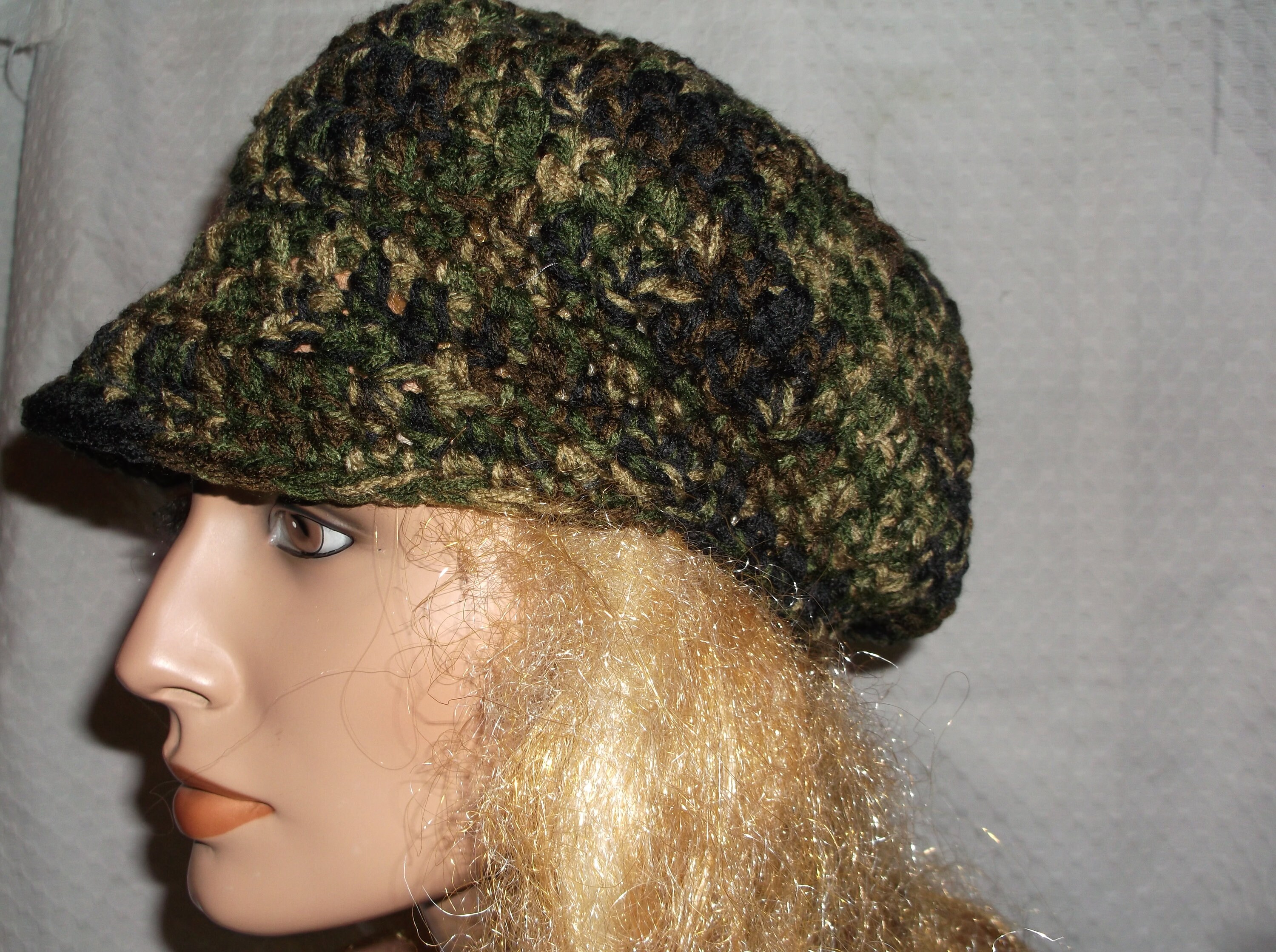 Chunky Newsboy Hat Newsboy Cap Camouflage Newsboy Hat Camo Etsy