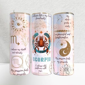 Zodiac drinking cups all zodiac signs available