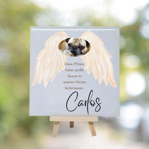 Souvenir d'un animal de compagnie bien-aimé avec personnalisation