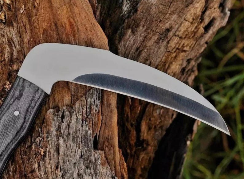 Custom Kama Hand Forged, Custom High Carbon Steel Kamas 15 Inches, Traditional Kama ...