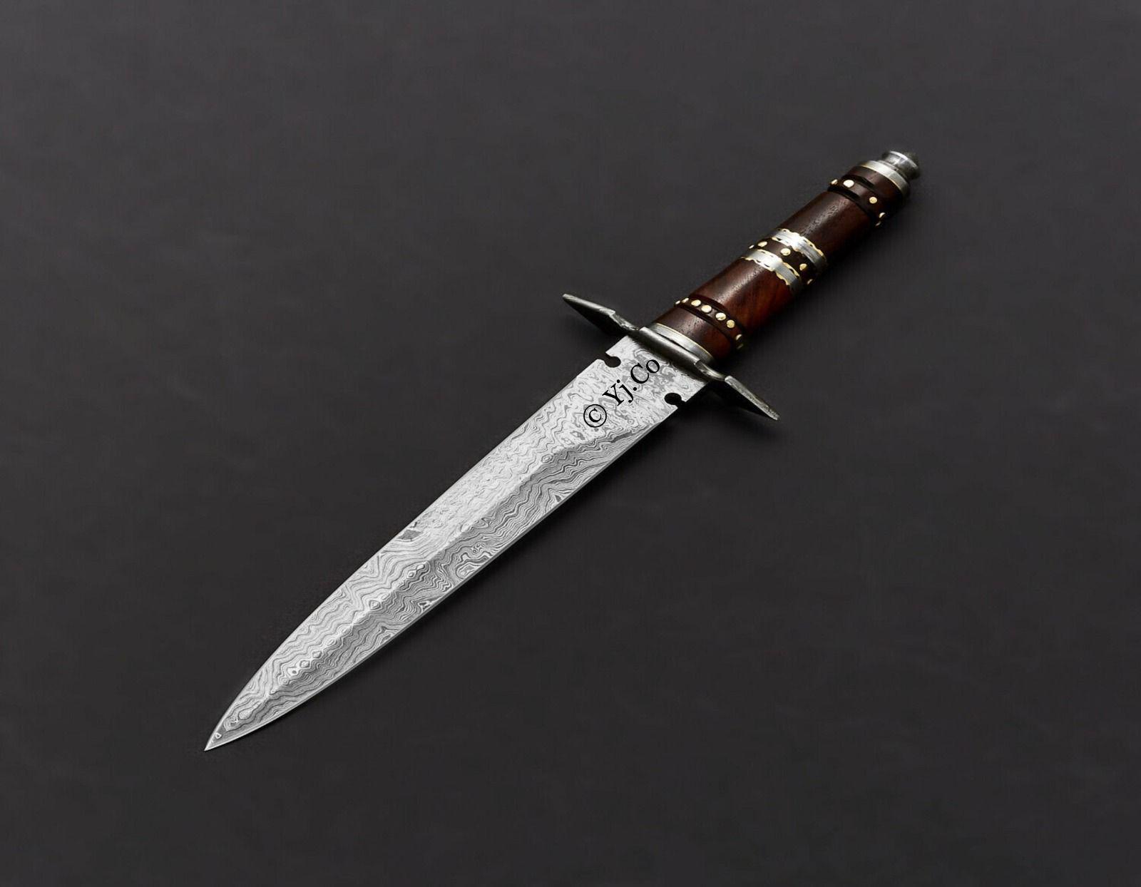Hand Forged, Custom Damascus Steel Dagger 17 Inches, Vikings Dagger ...
