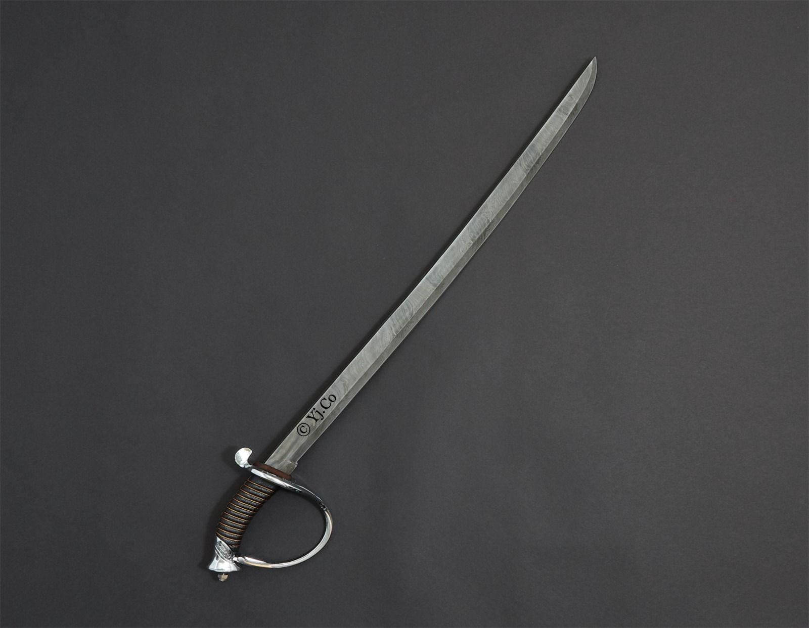 Custom Hand Forged, Damascus Steel Cutlass Sword 32 Inches, Pirate ...