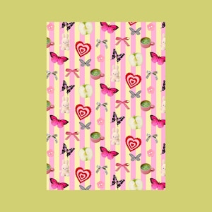Carte de voeux A6 2 volets tiny things - Journaling scrapbooking, junk journal, bullet journal - stickers, cute