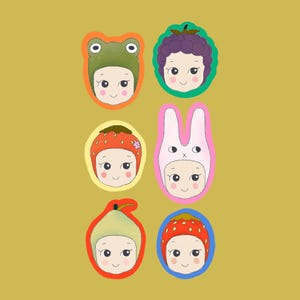 Pack de 6 stickers baby - Stickers, autocollants de journal, scrapbooking, junk journal, bullet journal