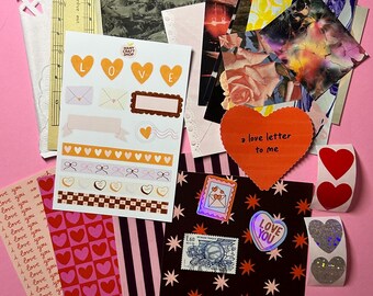 January Junk Journal Starter Pack - Stickers, journal stickers, scrapbooking, junk journal, bullet journal, personalization, notebook