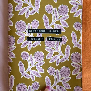 CARTA PER SCRAPBOOK edizione PRIMAVERA A5 40 pagine - scrapbooking, journaling, junk journal, estetica vibrante motivi grafici