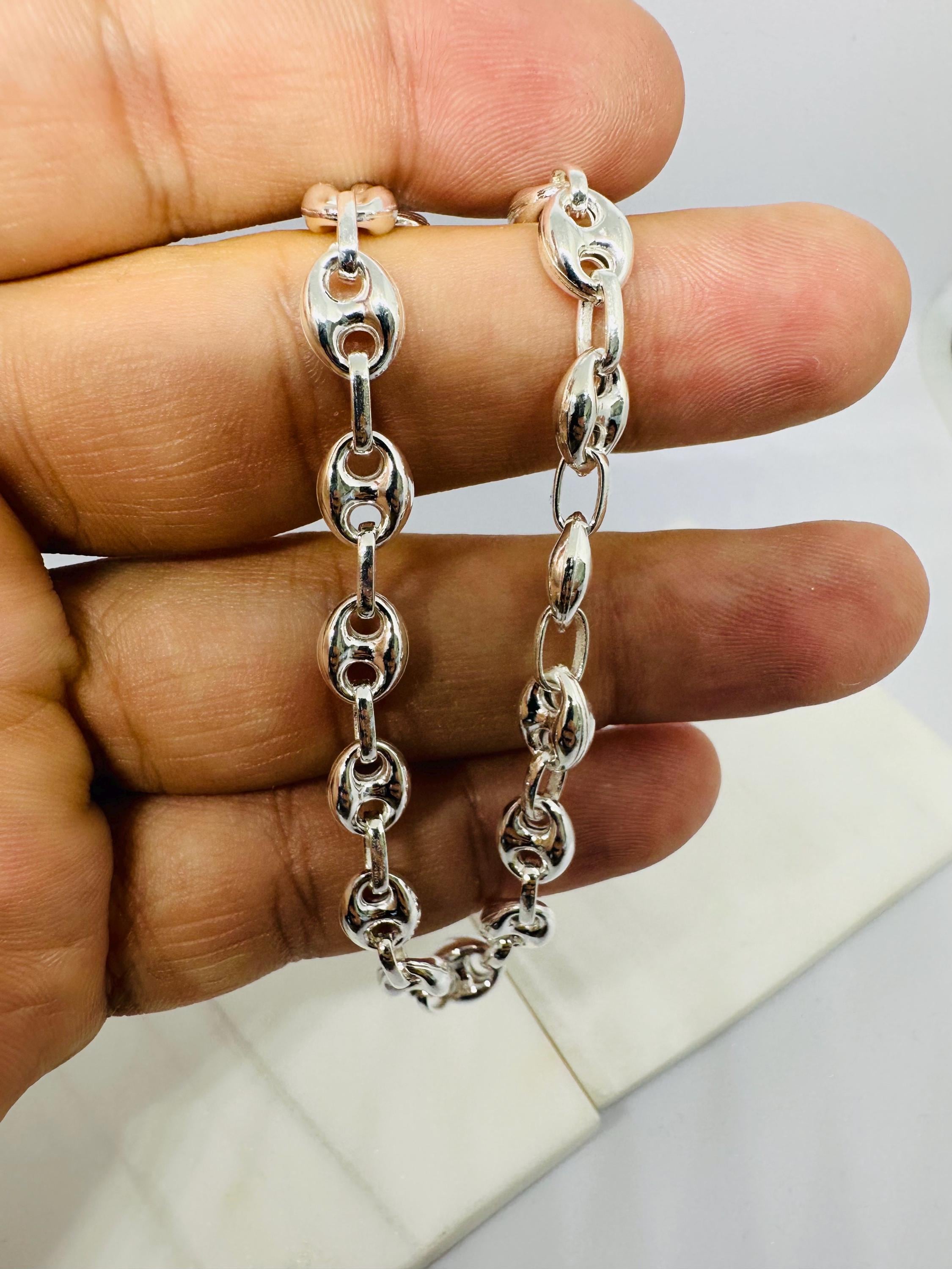 Bracelet Chaîne D'encre En Argent Poinçonné 925 - Neuf Avec étiquettes