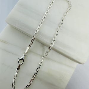925 Sterling Silver 2.5mm Mens Cable Link Chain Bracelet 8 inch New-  Minimalist Men Bracelet for Men