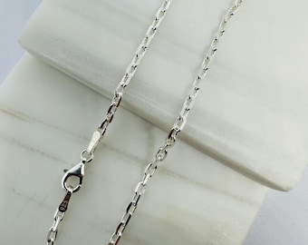 925 sterlingsilver 2,5 mm herrarmband med kabellänk 8 tum Nytt minimalistiskt herrarmband för män