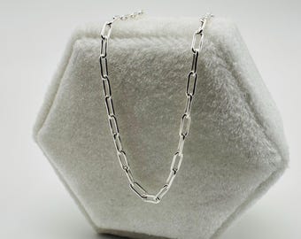Collana Donna In Argento 925 Rodiato – Maglia Serpente Diamantata Rotonda – Larghezza 1 Mm – Lunghezza 42 Cm