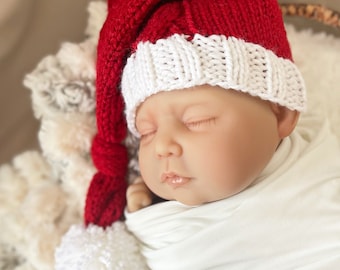 Cable Knit Knot Santa Stocking