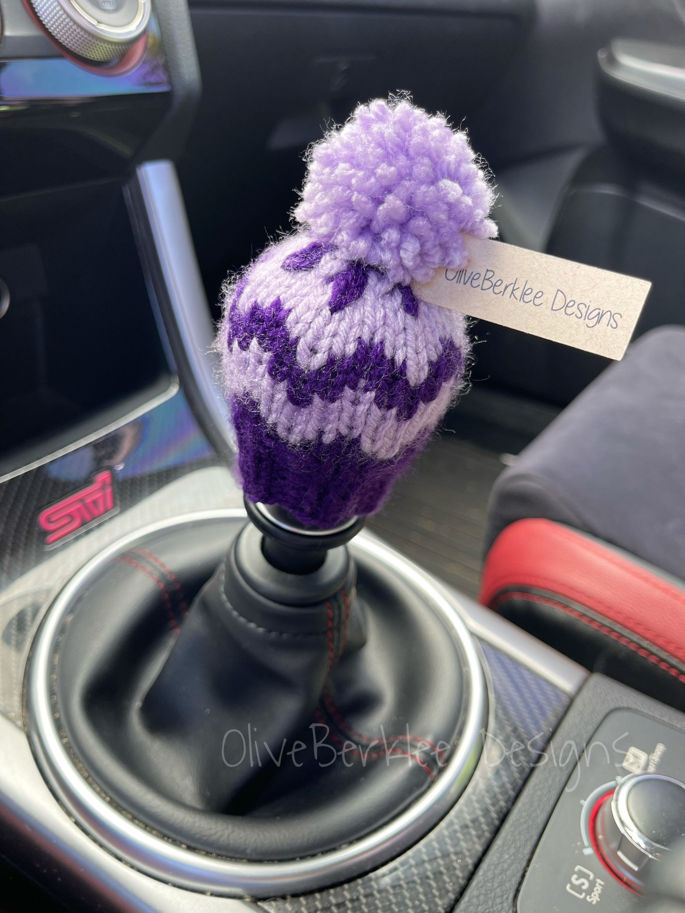 Chevron Gear Shift Hat, Shift Knob Cover, Shift Knob Cozy, Shift Knob Knit  Beanie 