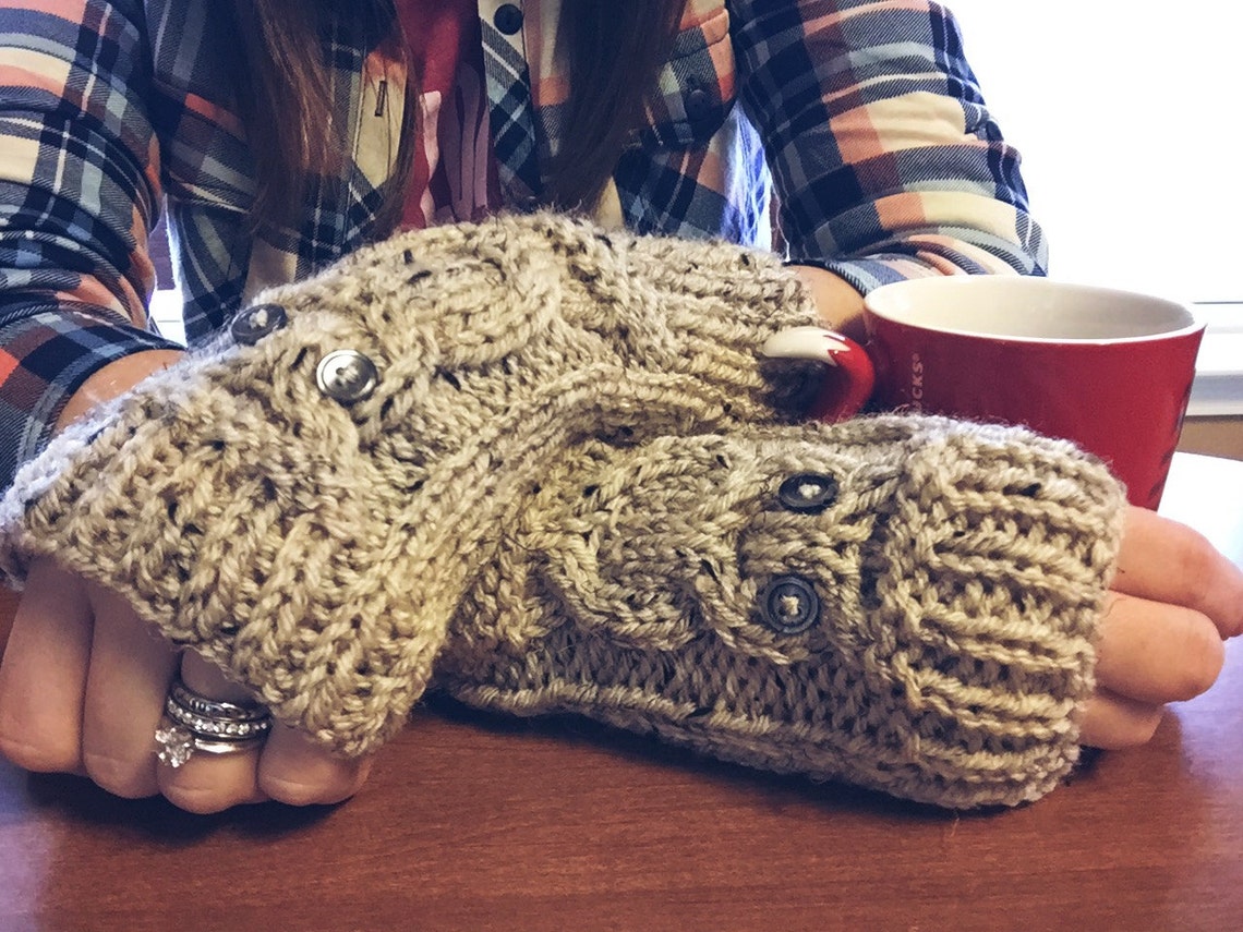 Knit Hand Warmers Cable Knit Hand Warmers Owl Handwarmers Etsy