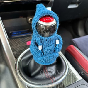 UK Creative Car Gear Stick Hoodie Car Handle Shift Knob Cover Clothes  Decoration