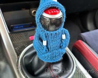 Knit Gear Shift Knob Hoodie: Car Accessories