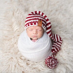 Crochet Elf Stocking Beanie Pattern: Christmas Hat (PDF Pattern)