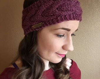 Cable Knit Headband, Ear Warmer, Headband