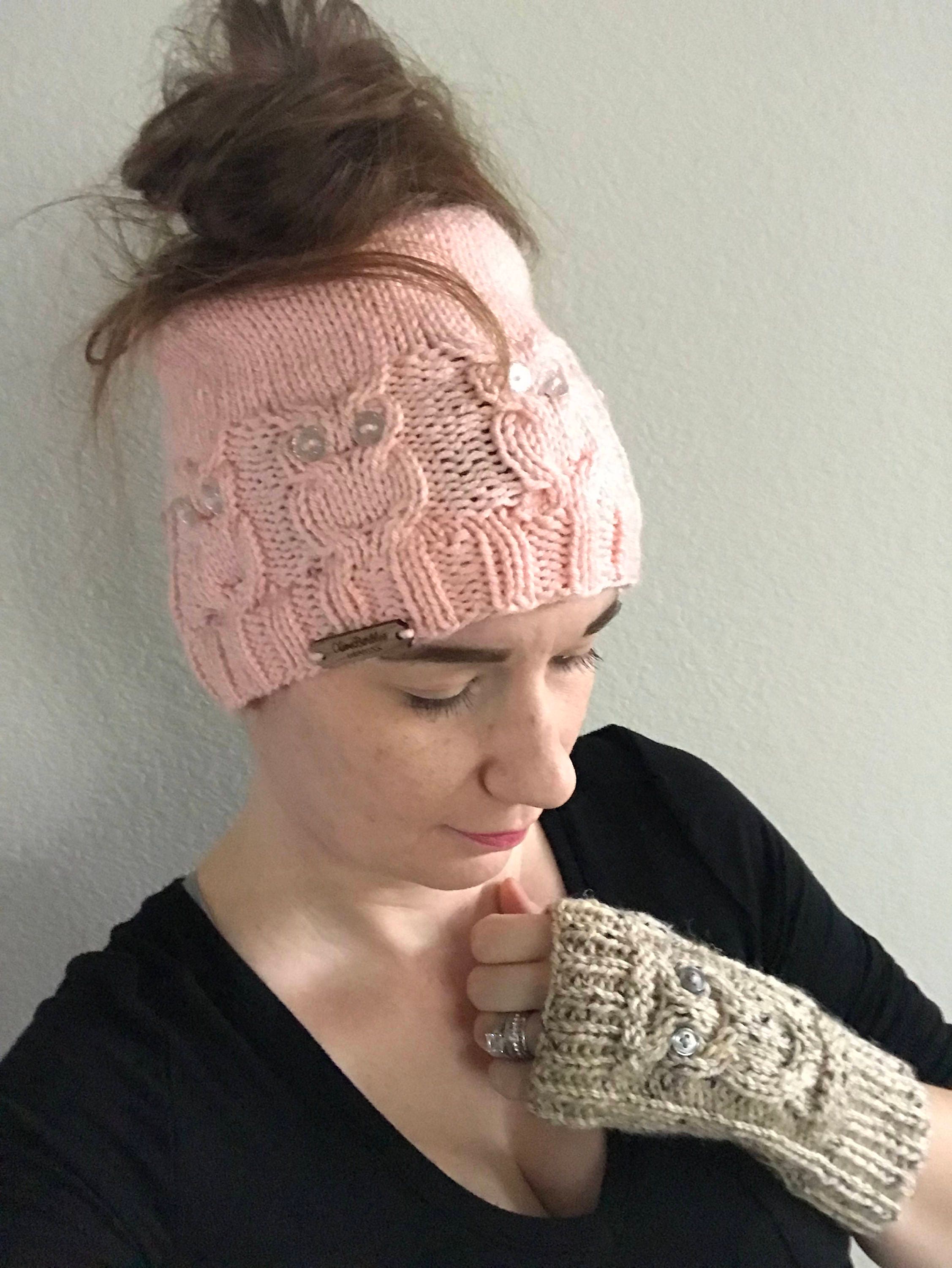 Knit Owl Beanie and Handwarmers Set: Winter Fashion Accessories