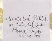 envelope addressing wedding calligraphy  by hand