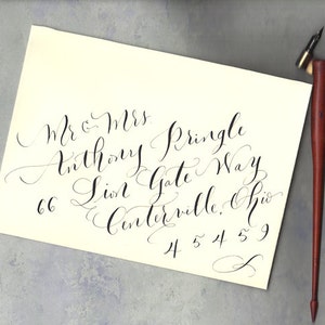 Envelope addressing wedding custom calligraphy by hand image 3