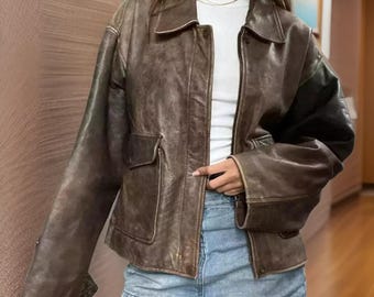 90s Cropped Black Leather Bomber Jacket the LIMITED Thick Shorty Banded Bottom Leather Jacket Size M - Etsy 90s Cropped Black Leather Bomber Jacket the LIMITED Thick Shorty Banded Bottom Leather Jacket Size M - Etsy
