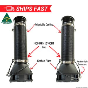 Wind Simulation Add-On by MLSD for Sim Racing | Carbon Fibre | Wind Simulator | Sim Racing Haptics | Sim Racing Accessories | PC ONLY
