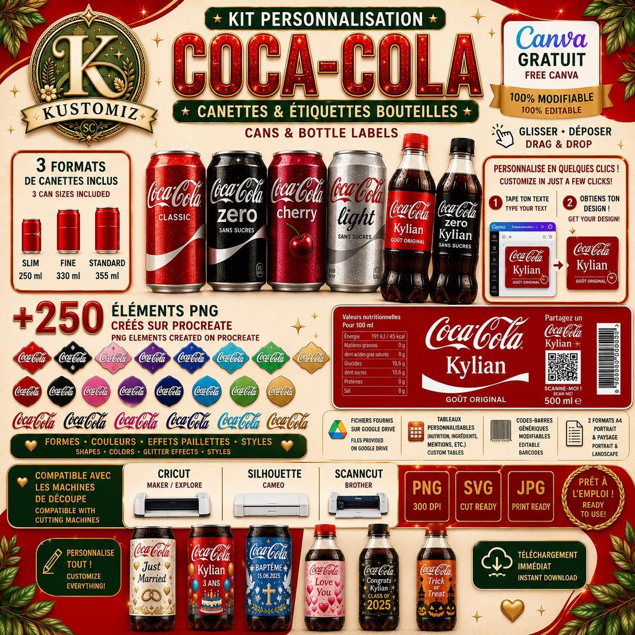 Coca cola labels editable - Etsy 日本