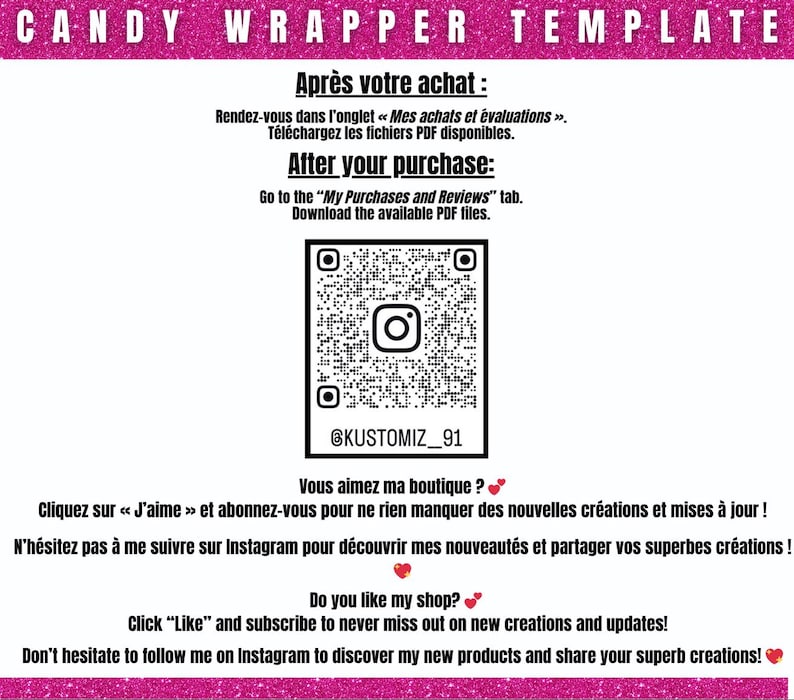 Customizable Haribo candy packaging template on Canva | Editable candy label | +210 decorative elements in PNG format included image 3