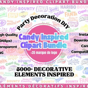 5000+ PNG Logo Bundle | Inspired Party Graphics | DIY Templates | Instant Download | Canva Compatible