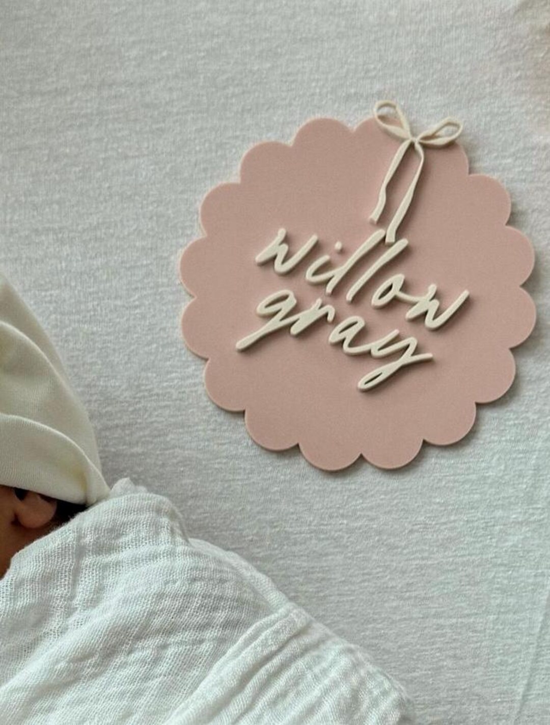 Custom Acrylic Name Plaque – Personalized Baby Name Sign | 5" Modern ...