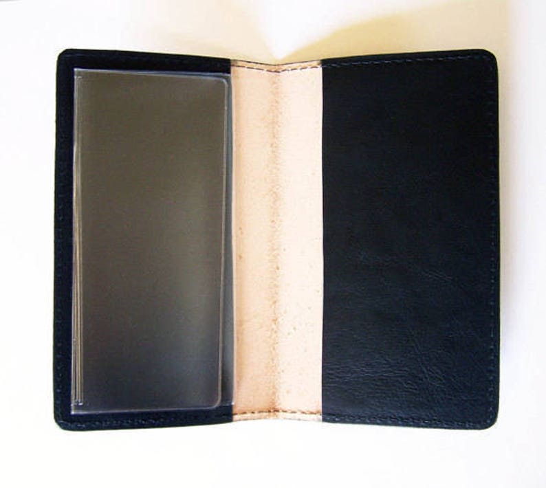 Brown Leather Checkbook Cover with Celtic RopeKnot Design Leather Check Book Holder