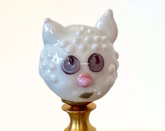 Finial for Lamp | Handmade Cat Lover's Venetian Glass Lamp Finial | overall height is 2 inch