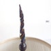 FINIAL - Handmade Venetian Glass Deep Purple, Muted Sage and a Touch of Yellow Lamp Finial - Contemporary Organic Shape -Lampshade Holder