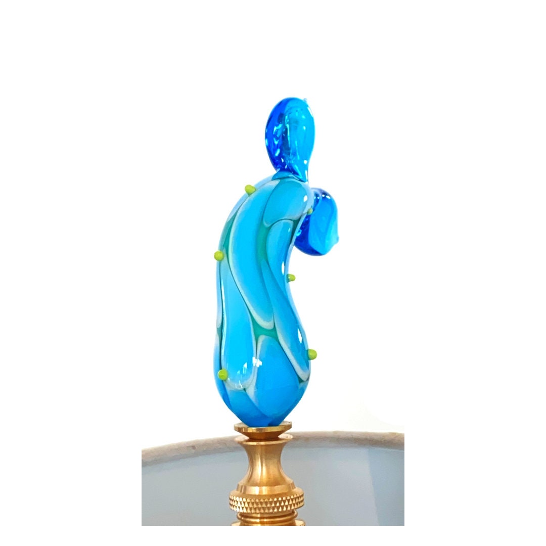 Finials for Lamps Glass Nautical Mermaid Lamp Etsy UK