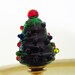FINIAL- Handmade Christmas Glass Lamp Finial,Venetian Glass, Xmas finial,Emerald Green Finial, Sparkly Colored 'Ornaments', Brass Hardware