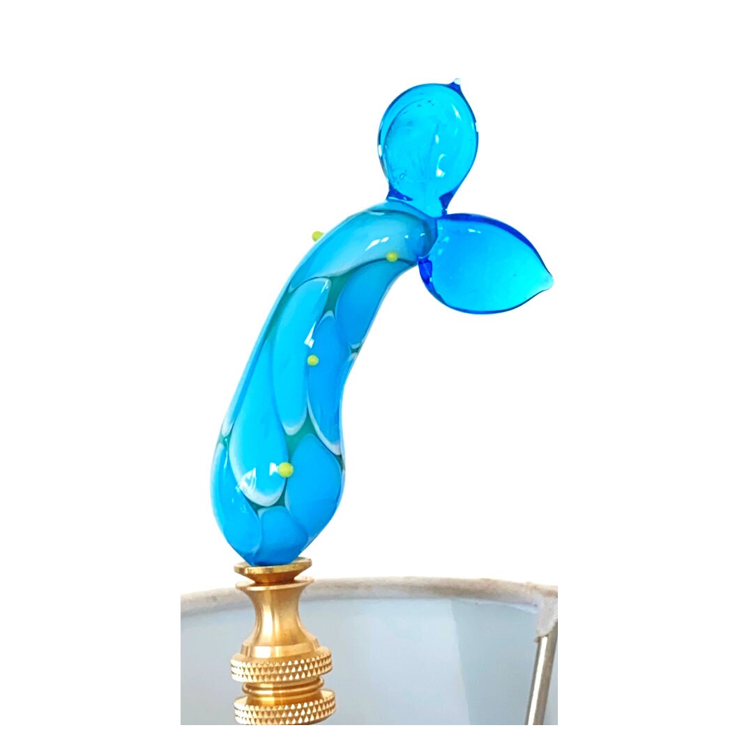 Finials for Lamps Glass Nautical Mermaid Lamp Etsy UK