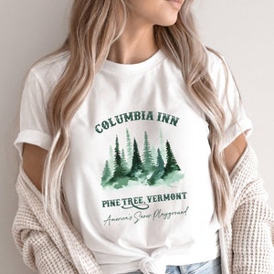 Columbia Inn Pine Tree Vermont Shirt, White Christmas Shirt, Christmas Tree Shirt, Family Xmas Movie Shirt, Winter Gift