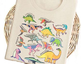 Watercolor Dinosaur Shirt, Dinosaur Birthday Shirt, Womens Mens Kids Toddler Dinosaur Shirt, Dinosaur Shirt Adult, Dinosaur T shirt