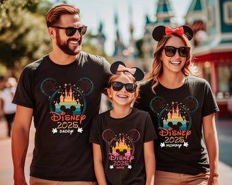 Custom Name Disney Family Trip 2025 Shirt, Disney Family Vacation Shirt, Disney Trip Shirt, Disney Group Shirts, Custom Disneyworld Shirts
