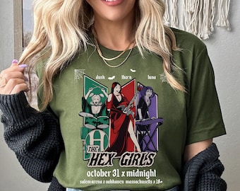 The Hex Girls Halloween Shirt, 90s Nostalgia Tee, Spooky Season Graphic Top