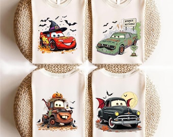 Disney Cars Halloween Shirt, Disney Cars All Characters Halloween Tee, Cars Movie Halloween Tee