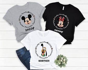 Custom Disney Family Vacation Shirt, Personalized Disney Group Shirt, Family Magical Trip Shirt, Custom Disneyland Shirt, Disney Trip Shirt
