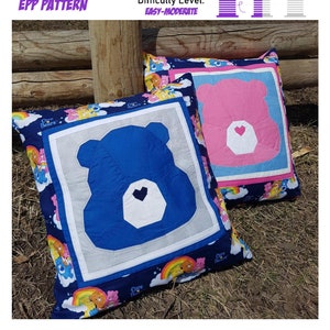 80s Bear DIY English Paper Piecing Sewing Pattern