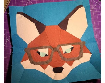 Geeky Fox DIY English Paper Piecing Sewing Pattern Hipster