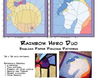 Rainbow Hero Duo PDF Sewing Patterns