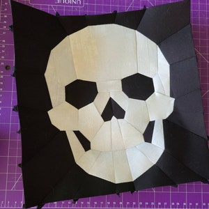 Skull EPP English Paper Piecing Sewing Pattern zdjęcie 4