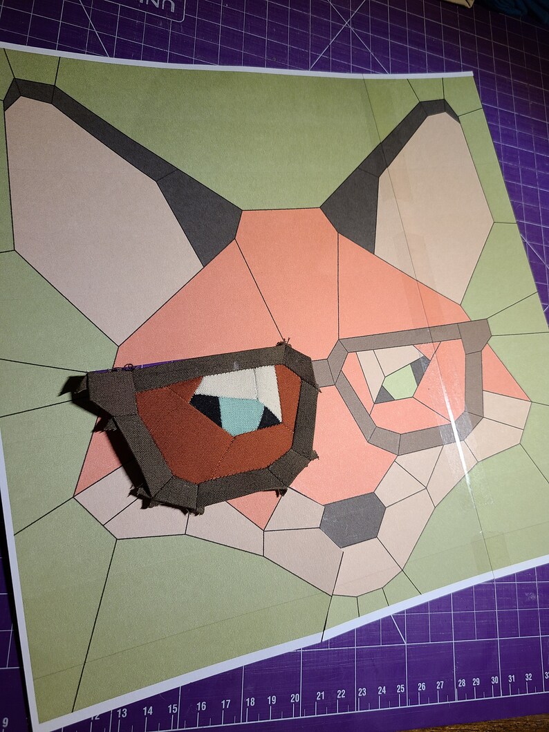 Geeky Fox DIY English Paper Piecing Sewing Pattern Hipster - Etsy