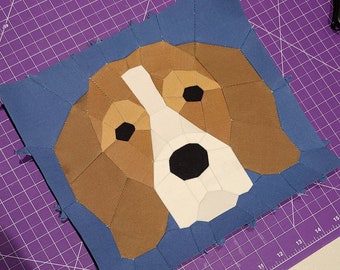Beagle Dog - EPP - DIY - Sewing Pattern